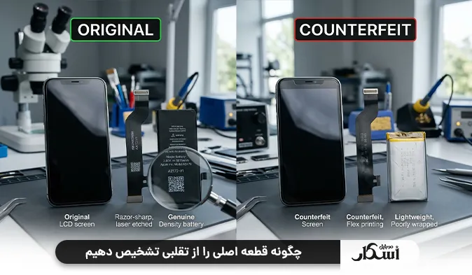 چگونه قطعه اصلی را از تقلبی تشخیص دهیم
