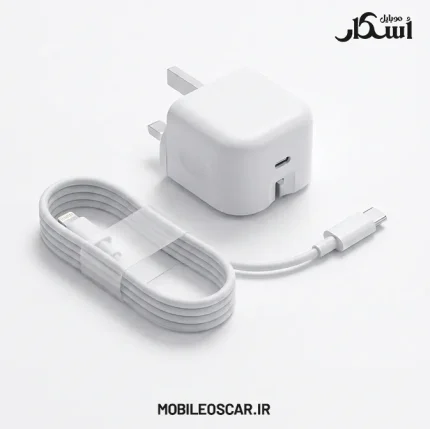 آداپتور شارژر ۲۰ وات بودی مدل AC366UTLW + کابل آیفون