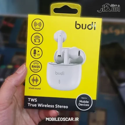 هندزفری بلوتوثی بودی Budi EP19W | صدای استریو و شارژ سریع
