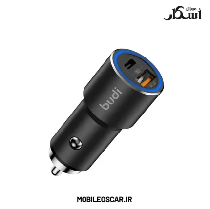 شارژر فندکی 70 وات بودی (budi) دو پورت PD