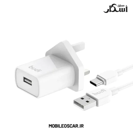 شارژر دیواری دوازده وات بودی همراه با کابل تایپ سی AC356UTW